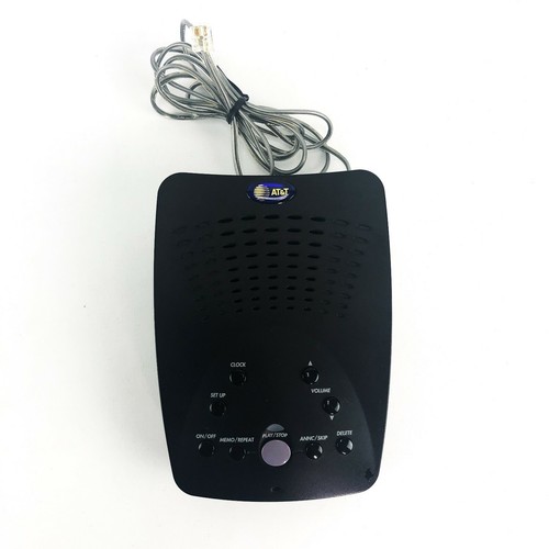 AT&T Black Digital Answering Machine System w/ Time/Day Stamp 19 Min Record Time - Picture 5 of 6