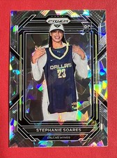 2023 Panini Prizm WNBA Ice Prizm Parallel #136 Stephanie Soares Dallas Wings RC