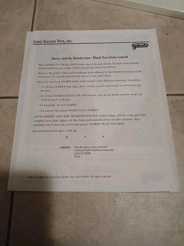 1991 Galoob Toys Press Kit WCW Wrestling,Micro Machines,Harry Henderson Toy Fair - Picture 4 of 19