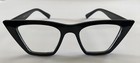Rare Ralph Lauren CAT 0 Vintage Black Cat Eyes Eyeglasses Frame 52-square-20