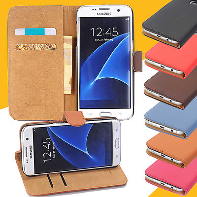 Handy Tasche für Samsung Galaxy S8, S7, S6, A5, A3 Flip Case Schutz Hülle Etui