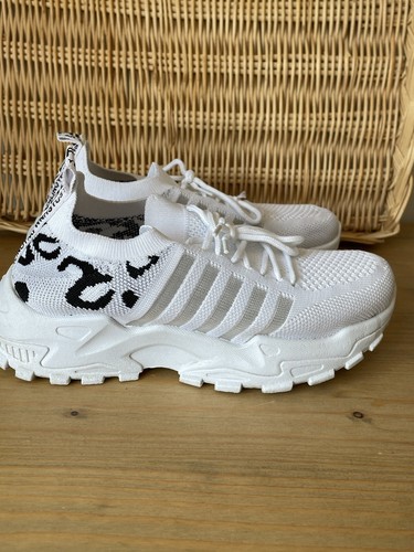 Woman’s White Cheetah Print Paorengo Gym Shoes Size 6 European 36 - Picture 3 of 6