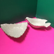 SMALL LENOX DETAILED CANDY DISH! And Dove Candy Dish Little Chip See Pictures