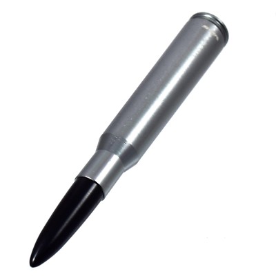 Gunmetal W/ Black Tip 50 Caliber Bullet Stubby Antenna For 99-06 Silverado GM
