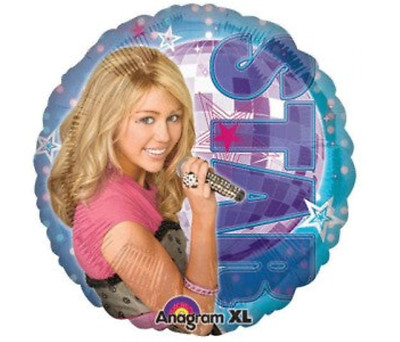 9'' Hannah Montana EZ Fill Airfill Balloon w/ Sticks & Cups - 3 pack Party Supply