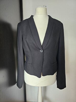 Business Abend,elegant Sommer kurz Blaser,Jacke COMMA Gr.44 in schwarz Lyocell