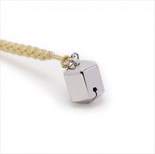 SEIKADO Silver Bell Rokkaku Hexagon Strap Charm Netsuke Paulownia Boxed New