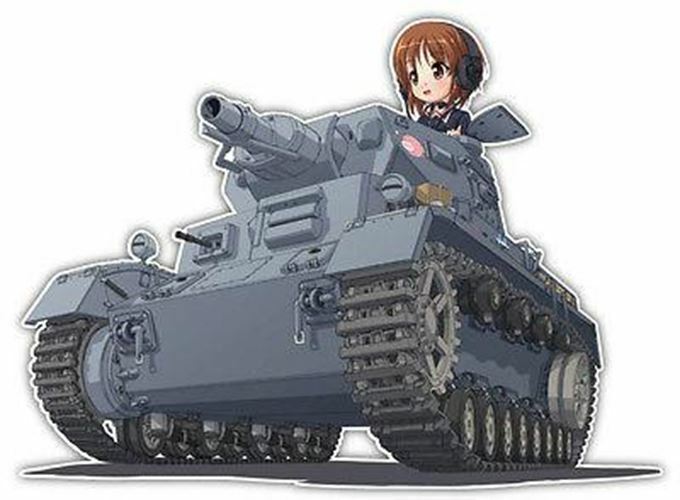 Panzer Window Sticker Girls und Panzer Anime JDM Car Window Decal Sticker 003 | eBay
