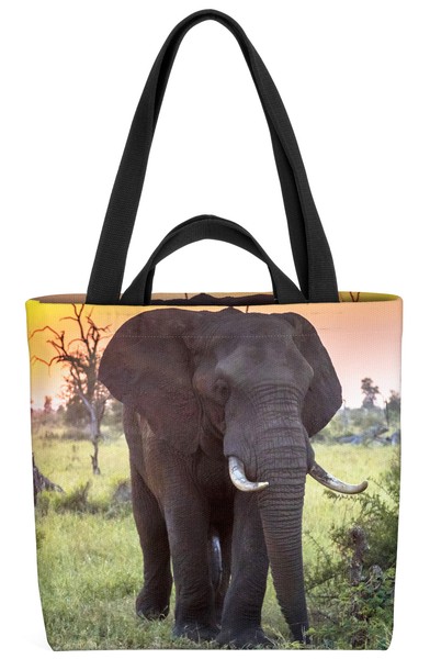 Elefant Sonnenuntergang Tasche Elefant Afrika Safari Dschungel Zoo DickhäUter R-image