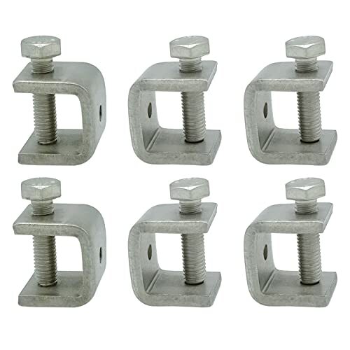 6 Pack Heavy Duty Stainless Steel C-Clamps Woodworking Tiger