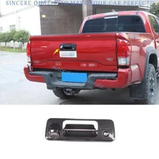 For Toyota Tacoma 2016-23 Rear Tailgate Rear Door Handle Bowl Cover Carbon Fiber