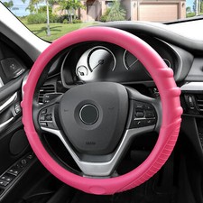 Fh Group Silicone Car Steering Wheel Cover Grip Marks Design Fits 14.5 - 15.5