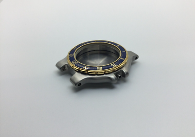 NOS GUCCI 9700M WATCH CASE BLUE BEZEL WITHOUT CRYSTAL | eBay
