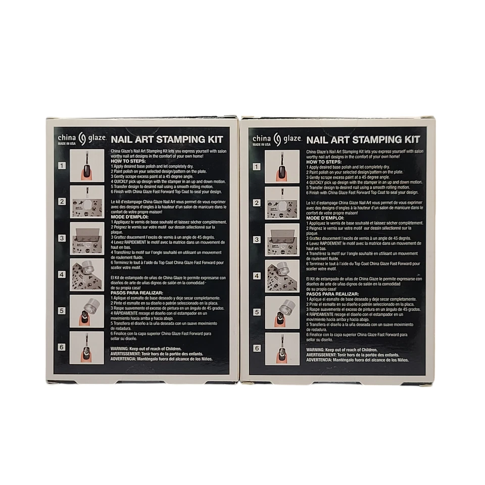 Paquete de 2 Kit de estampado macabro de esmalte de China Foto 2 de 2