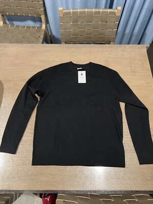 Nike Tiger Woods Knit Golf Sweater Size large Black Wool Blend CU9782-010 New