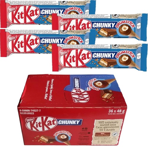 Kit Kat Chunky Drumstick Wafer Bar 48g Full Box eBay
