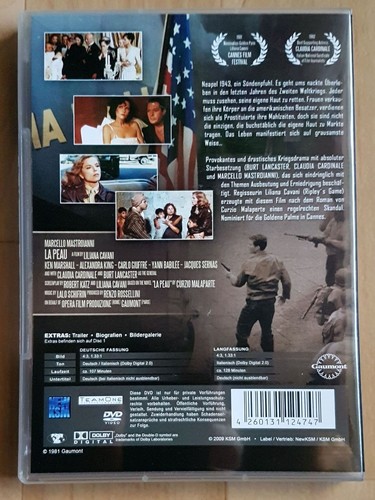 Die Haut - Burt Lancaster, Claudia Cardinale -2 DVDs inkl. Langfassung RAR & OOP - Bild 2 von 3