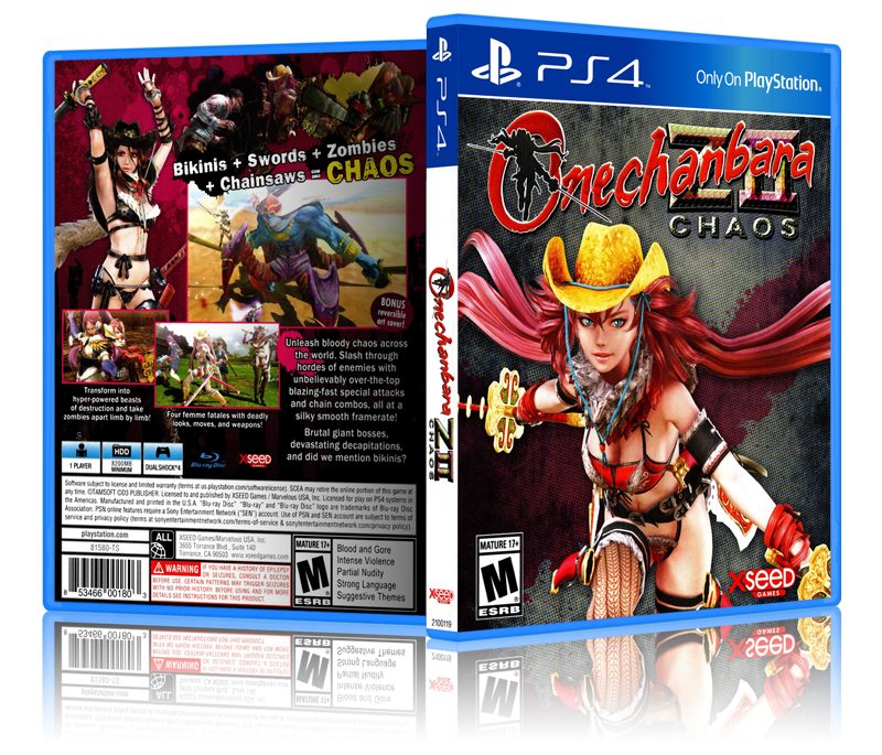 Onechanbara: ZII Chaos - Replacement PS4 Cover and Case. NO