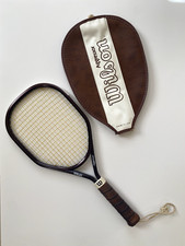 Wilson Aggressor Raquetball Racquet Genuine Leather w/Cover Made In USA Vintage