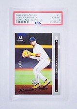2022 Panini Chronicles Luminance Black Wander Franco RC 1/1 PSA 8