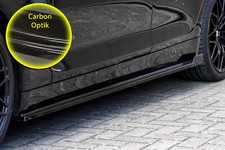 Bi Seitenschweller mit Wing hinten ABS für BMW 4er F36 Gran Coupe Carbon Optik