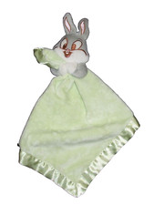 Baby Looney Tunes Bugs Bunny Green Satin Blanket Lovey Springs Industries