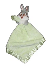 Baby Looney Tunes Bugs Bunny Green Satin Blanket Lovey Springs Industries