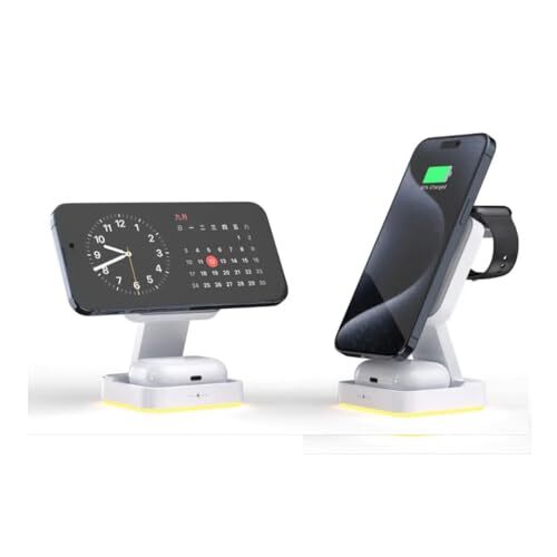 3 in 1 Wireless Charging Station for iPhone 16 15 14 Pro Max, Apple Watch &