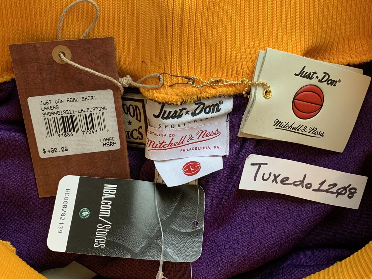 ウェア LAKERS MITCHELL&NESS JUST DON M New! Mitchell & Ness x JUST DON 1997-98 Los Angeles Lakers