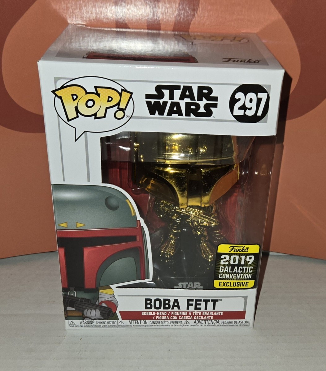 Star Wars #0297 Funko POP! Boba Fett (Gold/Chrome) *Star Wars