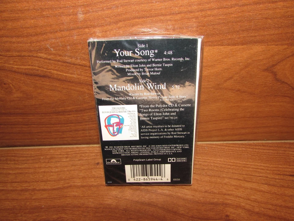 Vintage Rod Stewart Your Song Cassette single New Sealed - Image 2 of 2