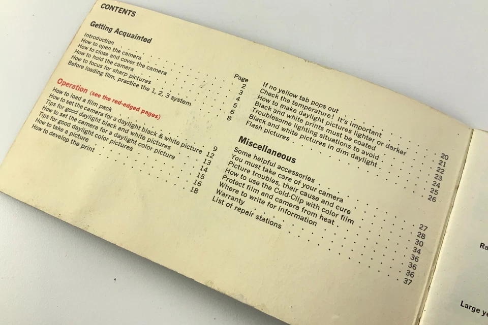 Polaroid Automatic 104 Land Camera Manual Booklet CC885 - Image 4 of 4