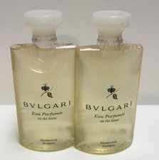 Pack of 2 Bvlgari Eau Parfum e au th  blanc Shampoo 2No box  