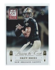 2015 Donruss Elite Insert Passing the Torch #3 Drew Brees/Garrett Grayson Saints