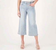 NYDJ Cool Embrace Wide Leg Denim Crop Jeans- Daybreak-Petite 18W A575268 NEW