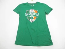 ADIDAS Women's Size S Athletic SHAMROCK RUN PORTLAND Green Shirt 