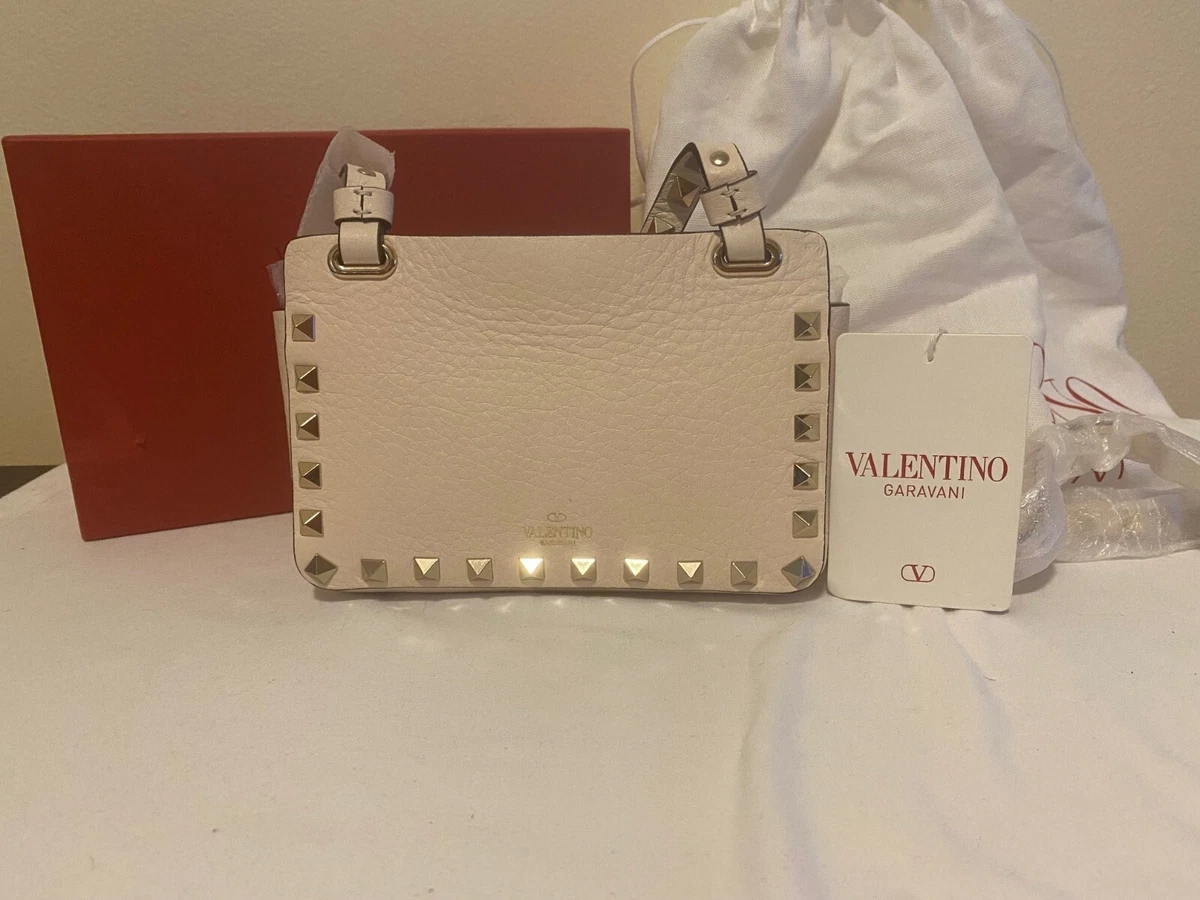 Valentino Garavani White Leather Crossbody Bag