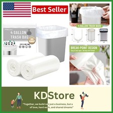 Small Trash Bags 4 Gallon, 100 Count Small Garbage Bags Bathroom Trash Bags Whit