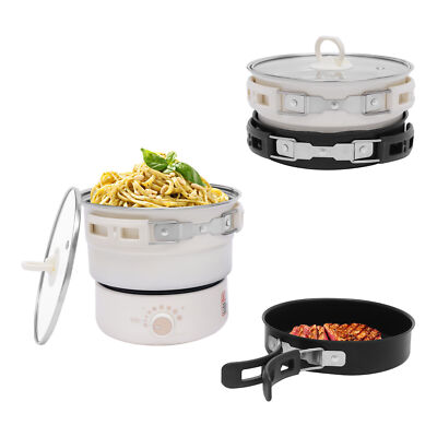 Mini Hot Pot Multifunction Split Electric Cooker with Steamer 110V 500W New 1.6L