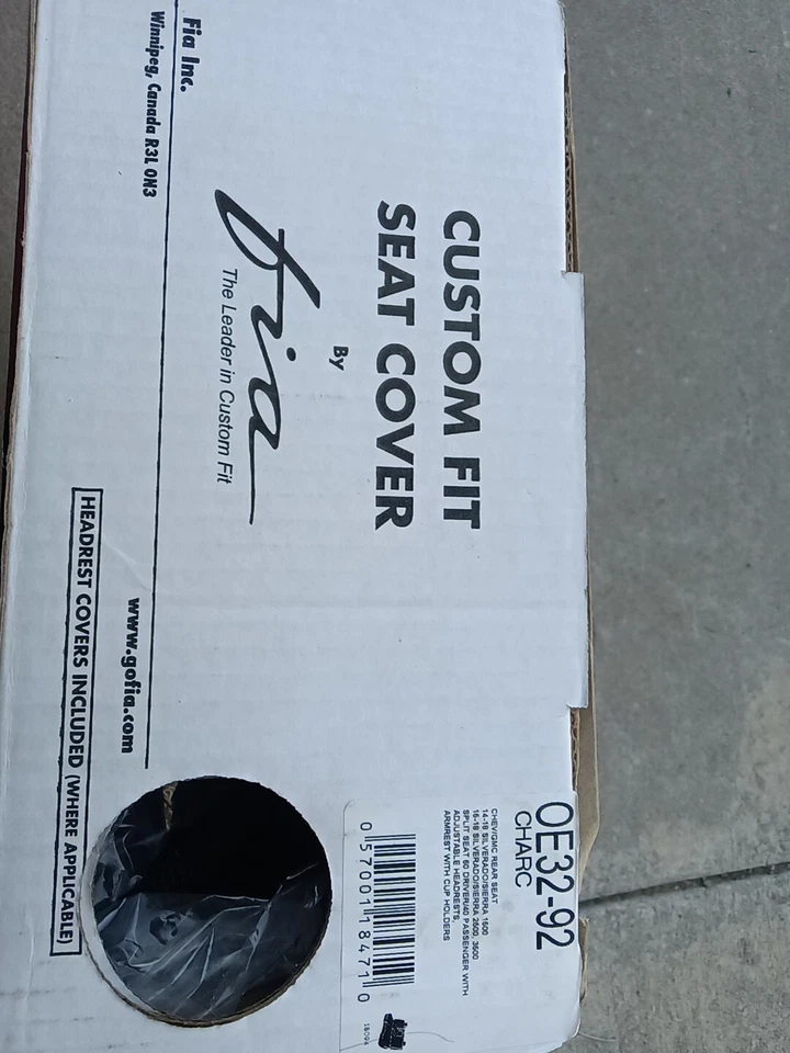 Funda de asiento trasera Fia OE32-92 CHARC carbón 60 40 para Silverado Sierra 1500 3500 Foto 2 de 3