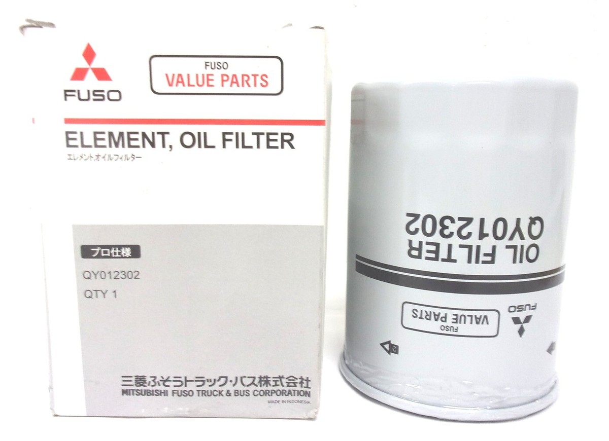 QY012302 NEW GENUINE OEM MITSUBISHI FUSO SPIN-ON LUBE OIL FILTER