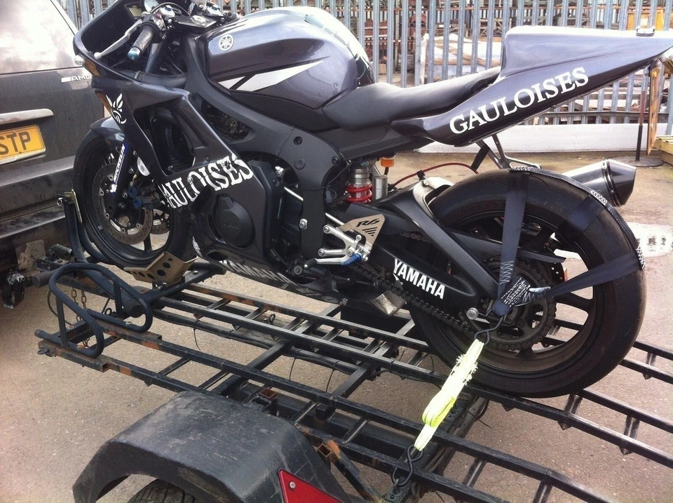 Correa de rueda de amarre de transporte de motocicleta correa de poliéster ligera fuerte - Imagen 2 de 4