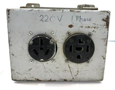 HOFFMANN A8064 ENCLOSURE WITH 220/240V ELECTRICAL OUTLETS