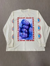 Gildan Shirts RED HOT CHILI PEPPERS WHite Long Sleeve Unisex S to 5XL LO185