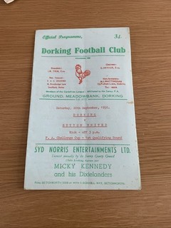 1958 Dorking V Sutton United FA Cup