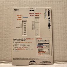 Weight Watchers WW TurnAround Points Finder / Booster Slide Slider 2007-08 NEW