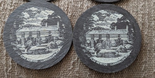 4 Slate Coasters -plas Newydd - Bild 4 von 4