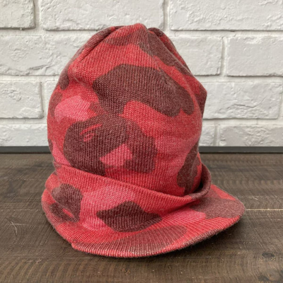 BAPE Pharrell Camo Brim Beanie Knit Cap Hat A Bathing Ape | eBay