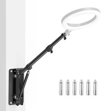 Wall Mount Triangle Boom Arm 4.3ft/133cm with 180 Flexible Rotation for Ring ...