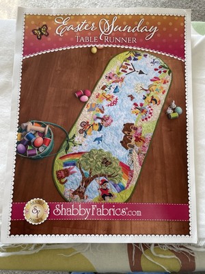 Shabby Fabrics Easter Sunday Table Runner pattern & instructions